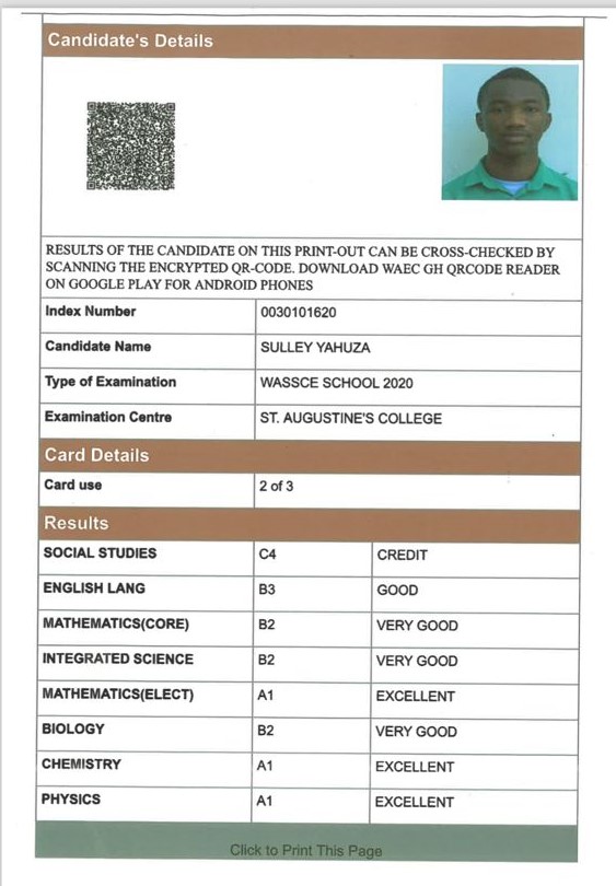 WASSCE Results Thumbnail